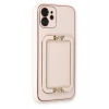 Newface Apple iPhone 12 Kılıf Coco Elit Kapak - Pudra