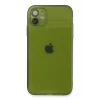 Newface Apple iPhone 12 Kılıf Fly Lens Silikon - Yeşil