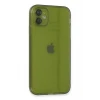Newface Apple iPhone 12 Kılıf Fly Lens Silikon - Yeşil