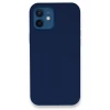 Newface Apple iPhone 12 Kılıf Lansman Legant Silikon - Lacivert