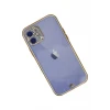 Newface Apple iPhone 12 Kılıf Liva Taşlı Silikon - Beyaz