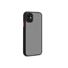 Newface Apple iPhone 12 Kılıf Montreal Silikon Kapak - Siyah