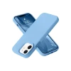 Newface Apple iPhone 12 Kılıf Nano içi Kadife Silikon - Mavi