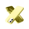 Newface Apple iPhone 12 Kılıf Nano içi Kadife Silikon- Sarı