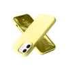 Newface Apple iPhone 12 Kılıf Nano içi Kadife Silikon- Sarı