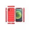 Newface Apple iPhone 12 Kılıf Optimum Silikon - Kırmızı