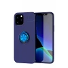 Newface Apple iPhone 12 Kılıf Range Yüzüklü Silikon - Mavi