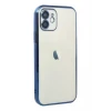 Newface Apple iPhone 12 Kılıf Razer Lensli Silikon - Lacivert