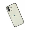 Newface Apple iPhone 12 Kılıf Razer Lensli Silikon - Siyah