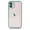 Newface Apple iPhone 12 Kılıf Razer Lensli Silikon - Yeşil
