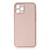 Newface Apple iPhone 12 Pro Kılıf Coco Deri Silikon Kapak - Pembe