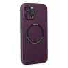 Newface Apple iPhone 12 Pro Kılıf Jack Magneticsafe Lens Silikon - Mürdüm