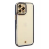 Newface Apple iPhone 12 Pro Kılıf Liva Lens Silikon - Mavi