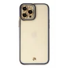 Newface Apple iPhone 12 Pro Kılıf Liva Lens Silikon - Mavi