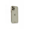 Newface Apple iPhone 12 Pro Kılıf Liva Taşlı Silikon - Beyaz
