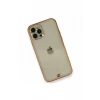 Newface Apple iPhone 12 Pro Kılıf Liva Taşlı Silikon - Pembe