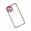 Newface Apple iPhone 12 Pro Kılıf Miami Şeffaf Silikon - Fuşya