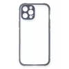 Newface Apple iPhone 12 Pro Kılıf Miami Şeffaf Silikon - Gri