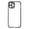 Newface Apple iPhone 12 Pro Kılıf Miami Şeffaf Silikon - Lacivert