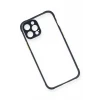 Newface Apple iPhone 12 Pro Kılıf Miami Şeffaf Silikon - Lacivert