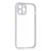 Newface Apple iPhone 12 Pro Kılıf Miami Şeffaf Silikon - Lila