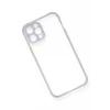 Newface Apple iPhone 12 Pro Kılıf Miami Şeffaf Silikon - Lila