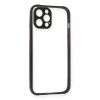 Newface Apple iPhone 12 Pro Kılıf Miami Şeffaf Silikon - Siyah