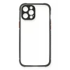 Newface Apple iPhone 12 Pro Kılıf Miami Şeffaf Silikon - Siyah