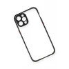 Newface Apple iPhone 12 Pro Kılıf Miami Şeffaf Silikon - Siyah