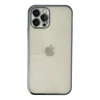Newface Apple iPhone 12 Pro Kılıf Razer Lensli Silikon - Lacivert