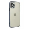 Newface Apple iPhone 12 Pro Kılıf Razer Lensli Silikon - Lacivert