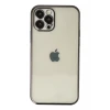 Newface Apple iPhone 12 Pro Kılıf Razer Lensli Silikon - Siyah