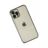 Newface Apple iPhone 12 Pro Kılıf Razer Lensli Silikon - Siyah
