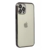 Newface Apple iPhone 12 Pro Kılıf Razer Lensli Silikon - Siyah