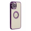 Newface Apple iPhone 12 Pro Kılıf Slot Silikon - Mor
