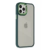 Newface Apple iPhone 12 Pro Max Kılıf Dora Kapak - Haki Yeşil