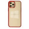 Newface Apple iPhone 12 Pro Max Kılıf Element Silikon - Kırmızı