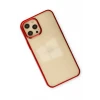 Newface Apple iPhone 12 Pro Max Kılıf Element Silikon - Kırmızı