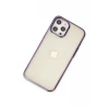 Newface Apple iPhone 12 Pro Max Kılıf Element Silikon - Mor