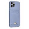 Newface Apple iPhone 12 Pro Max Kılıf Kelvin Kartvizitli Silikon - Lila