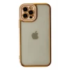 Newface Apple iPhone 12 Pro Max Kılıf Liva Lens Silikon - Rose