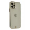 Newface Apple iPhone 12 Pro Max Kılıf Liva Taşlı Silikon - Beyaz