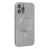 Newface Apple iPhone 12 Pro Max Kılıf Moshi Lens Magneticsafe Silikon - Gümüş