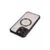 Newface Apple iPhone 12 Pro Max Kılıf Prag Magneticsafe Kapak - Siyah