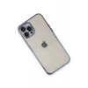 Newface Apple iPhone 12 Pro Max Kılıf Razer Lensli Silikon - Açık Mavi