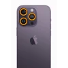 Newface Apple iPhone 12 Pro Max Neon Fosforlu Kamera Lens - Sarı