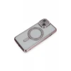 Newface Apple iPhone 13 Kılıf Joke Simli Magneticsafe Kılıf - Pembe