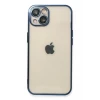 Newface Apple iPhone 13 Kılıf Razer Lensli Silikon - Lacivert