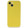 Newface Apple iPhone 13 Mini Kılıf Lansman Legant Silikon - Sarı