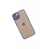 Newface Apple iPhone 13 Mini Kılıf Montreal Silikon Kapak - Lacivert